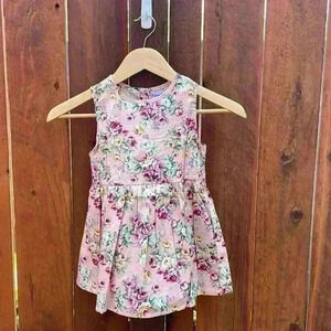 NWOT Pink Floral Girls Dress